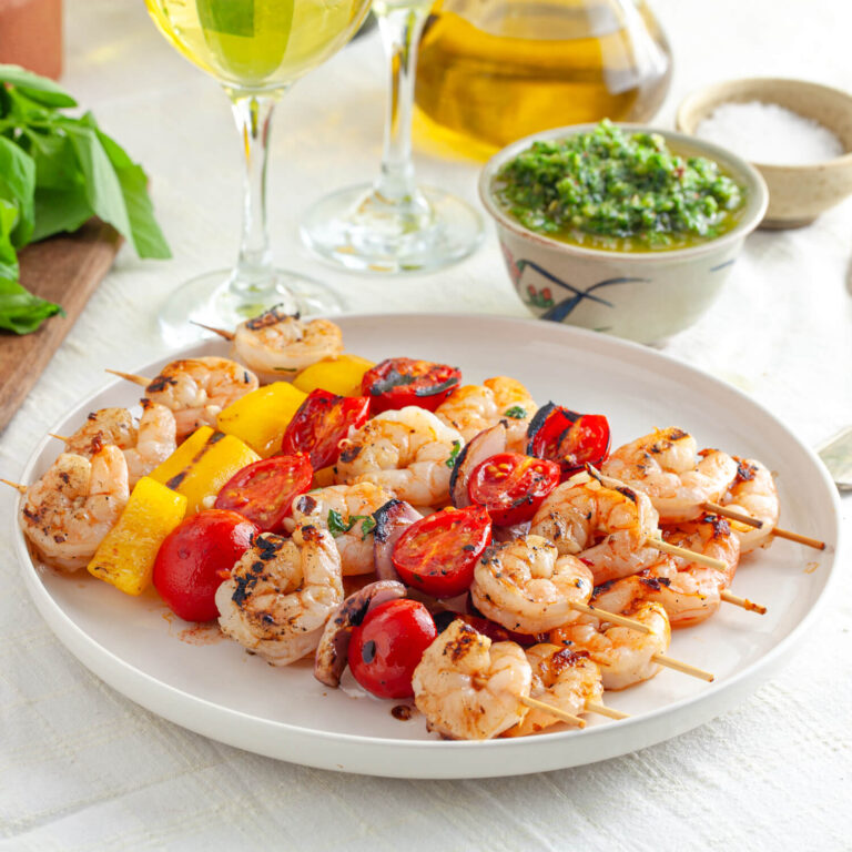 Grilled Spiced Shrimp Kabobs 