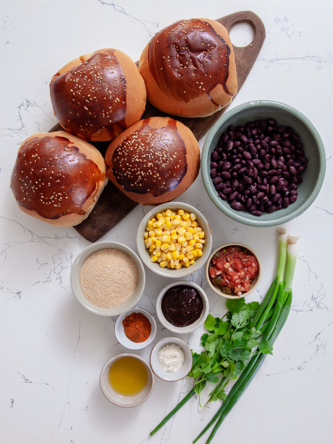 Spicy Black Bean BBQ Veggie Burgers - Patio Feasts