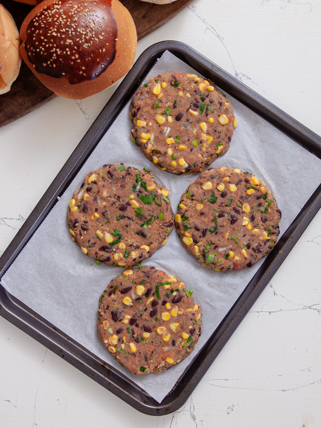 Spicy Black Bean BBQ Veggie Burgers - Patio Feasts