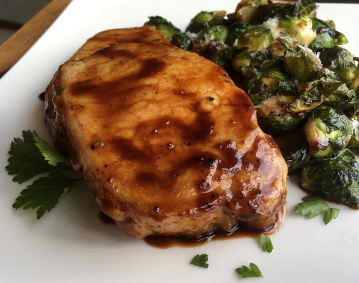 Grilled Maple-Balsamic Boneless Pork Chops
