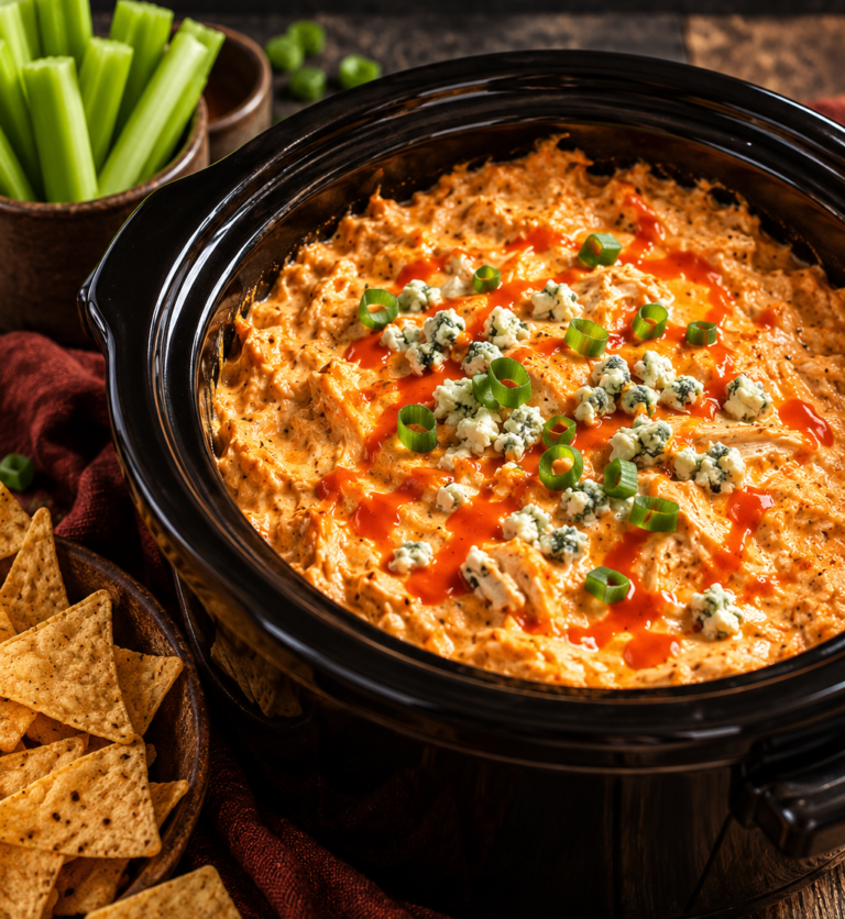 Slow Cooker Buffalo Chicken Dip: Easy Game Day Recipe